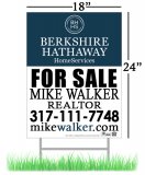 Full Color 18 x 24 Custom Printed Yard Signs