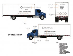 Heritage Trucking 24' Box Truck - NEW Vehicle Package