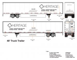 Heritage Trucking - 48' Trailer - NEW Trailer Package