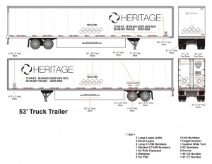 Heritage Trucking - 53' Trailer - NEW Trailer Package