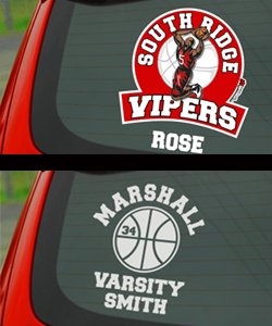 Custom Die Cut Labels and Window Decals up to 4"