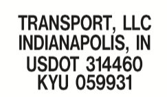 Heritage Trucking -US DOT Decal for Box Trucks and Cabs