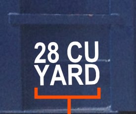 Heritage Trucking - Environmental Container Cubic Yards Decal