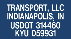 Heritage Trucking -US DOT Decal for Box Trucks and Cabs - White