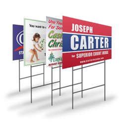 Full Color 24 x 18 Custom Printed Yard Signs